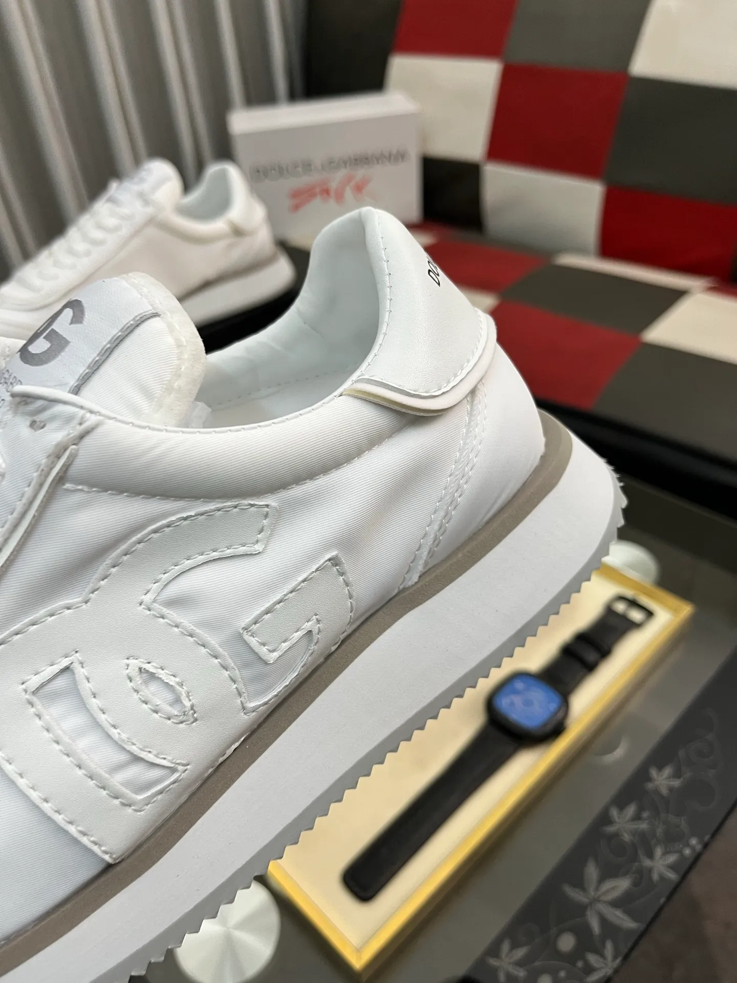 Men's Men's Shoes💰458⌚️⌚️Dolce&Gabbana••DG✔️High-end men's sports•casual shoes. Original goods from top counters. Original imported cowhide, multi-material splicing design ➕Imported cowhide lining, cowhide feet ➕Original TPR elastic outsole. Size: 36-46